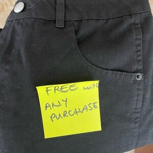 FREE barrel jeans👖SISTERHOOD👖black lightweight cotton barrel jean